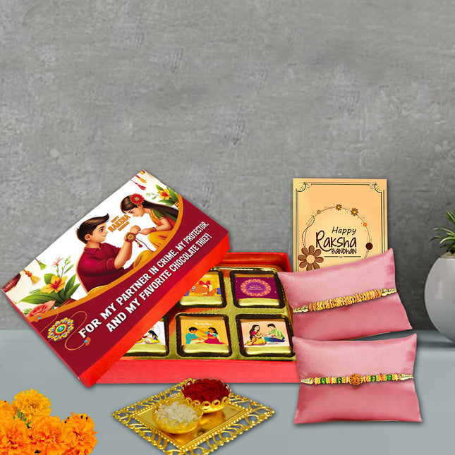 Rakhi For Brother Combo – Rakhi For Brother Gift, Rakhi Set For Brother, Raksha Bandhan Gift For Brother