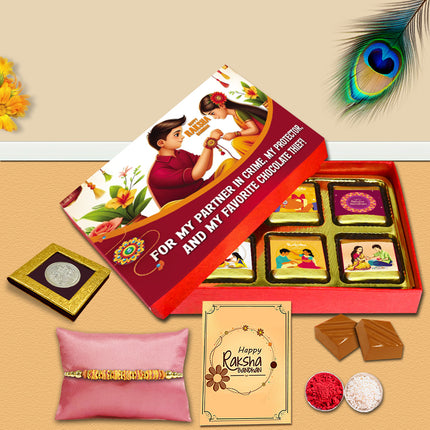 Rakhi Gift Combo For Brother – Raksha Bandhan Gift For Brother, Rakhi Gift Hampers For Brother, Rakhi For Brother Combo
