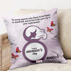 Cozy and elegant Women’s Day gift
Stylish women’s cushion for home
Comfortable home décor gift