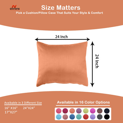 Ultra Soft Satin Cushion Cover – Skin & Hair Friendly Silk Cushioncase, Hypoallergenic & Wrinkle-Resistant