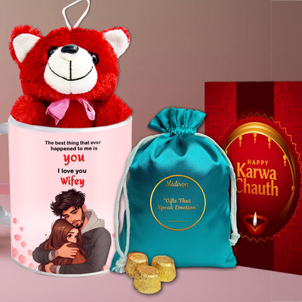 Karwa Chauth Chocolate Delight for Couple - Romantic Gift Idea, Karwa Chauth Sweet Surprise