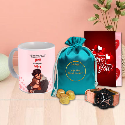 Karwa Chauth Gift Hamper for Wife - Karwa Chauth Emotional Surprise, Karwa Chauth Romantic Time