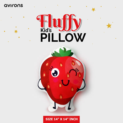 Kids strawberry pillow, Strawberry-shaped cushion for kids, Strawberry-shaped cushion for Kids room,Kids Bedding Pillow, Decorative Strawberry Pillow, Soft Fruit Pillow, Strawberry Throw Pillow, Kids Plush Cushion, Fruit Shaped Throw Cushion