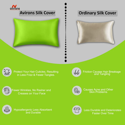 Satin Pillow Cover, silky satin pillowcase, anti-frizz pillow cover, pillowcase for healthy hair, soft satin pillow, hair protection pillow, elastic satin pillow cover