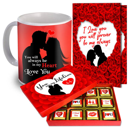 Birthday Gift for Girlfriend, Birthday Gift for Wife, Birthday Gift for Boyfriend, Birthday Gift for Husband, Chocolate Birthday Gift, Chocolates Box Gift, Love Greeting Card Gift, Love Quoted Coffee Mug, Romantic Birthday Gift, Birthday Chocolate Gift Box