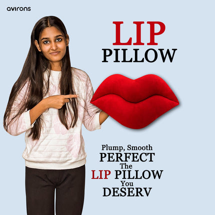 Velvet Lip Shaped Cushion, Plush Lip Pillow for Kids, Lip Shape Decorative Pillow, Lip Shape Cushion for Kids, Lip Plush Throw Pillow, Cute Lip Velvet Cushion, Soft Velvet Lip Pillow, Kids Room Decor Pillow