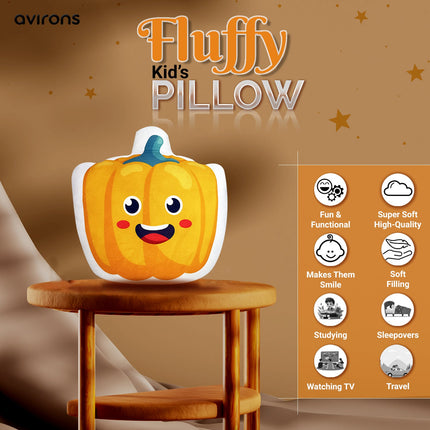 Velvet pumpkin-shaped pillow for toddlers,Kids pumpkin pillow with soft fabric, Pumpkin pillow for kids’ playtime,Kids Pillow,Pumpkin Shaped Plush Pillow, Pumpkin Shaped Throw Cushion, Vegetable Shaped Pillow, Plush Pumpkin Pillow, Seasonal Decor Pillow, Fall Themed Pillow, Cozy Pumpkin Cushion, Kids Room Decor Pillow, Autumn Pillow, Plush Vegetable Pillow, Decorative Pumpkin Cushion