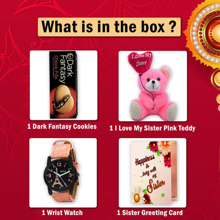 collection of gift items , cute sister gift items