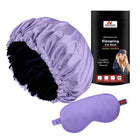 Purple satin hair bonnet, Silk hair bonnet all type hair style, Satin purple hair bonnet