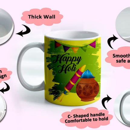 Holi Coffee Mug
Holi Theme Coffee Mug
Ceramic Coffee Mug
Coffee Mug