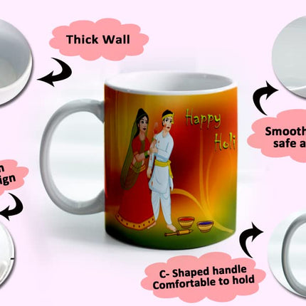 Holi Coffee Mug
Holi Theme Coffee Mug
Ceramic Coffee Mug
Coffee Mug
