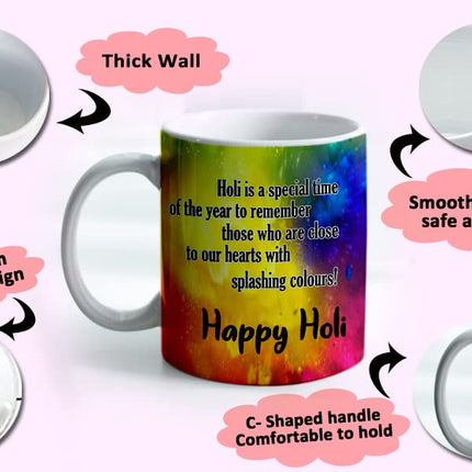 Holi Coffee Mug
Holi Theme Coffee Mug
Ceramic Coffee Mug
Coffee Mug