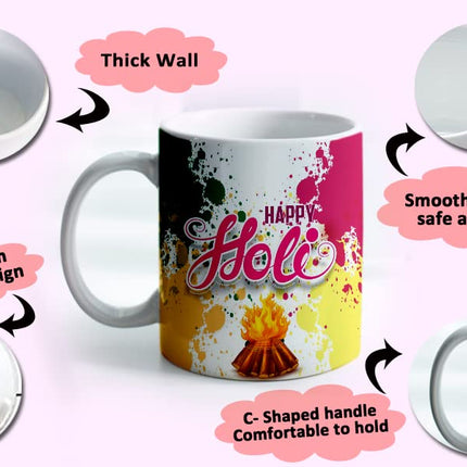 Holi Coffee Mug
Holi Theme Coffee Mug
Ceramic Coffee Mug
Coffee Mug