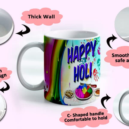 Holi Coffee Mug
Holi Theme Coffee Mug
Ceramic Coffee Mug
Coffee Mug
