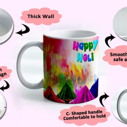 Holi Coffee Mug
Holi Theme Coffee Mug
Ceramic Coffee Mug
Coffee Mug