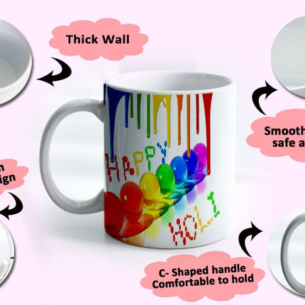 Holi Coffee Mug
Holi Theme Coffee Mug
Ceramic Coffee Mug
Coffee Mug