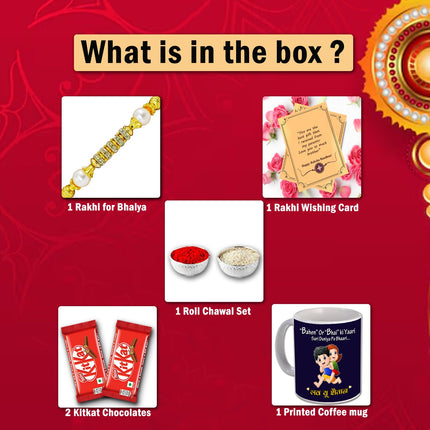 Premium Rakhi Gift Hamper For Brother - Rakhi gift box, Rakhi gift hamper, Rakhi return gift for sister