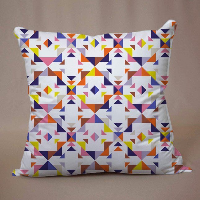 Stylish Cushion Cover with Zipper - Unique Satin Design, 16x16inch