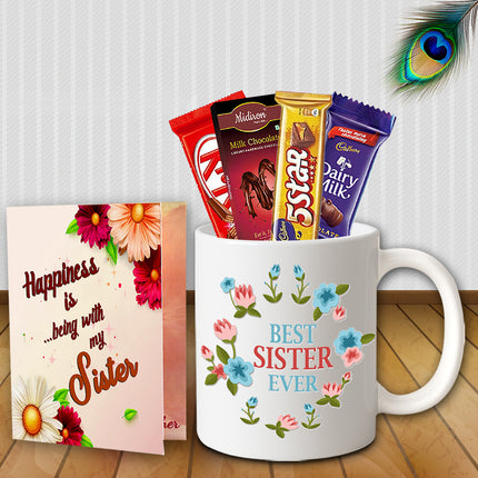 Return Gift for Sister on Raksha Bandhan - Rakhi Combo Pack, Festival Gift Set