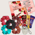 Gift for Sister on Rakhi with Chocolate - Raksha Bandhan Gift Hamper for Sister with Chocolates