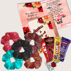 Rakhi Gift Hamper for Sister with Chocolate - Raksha Bandhan Surprise Gift for Sister