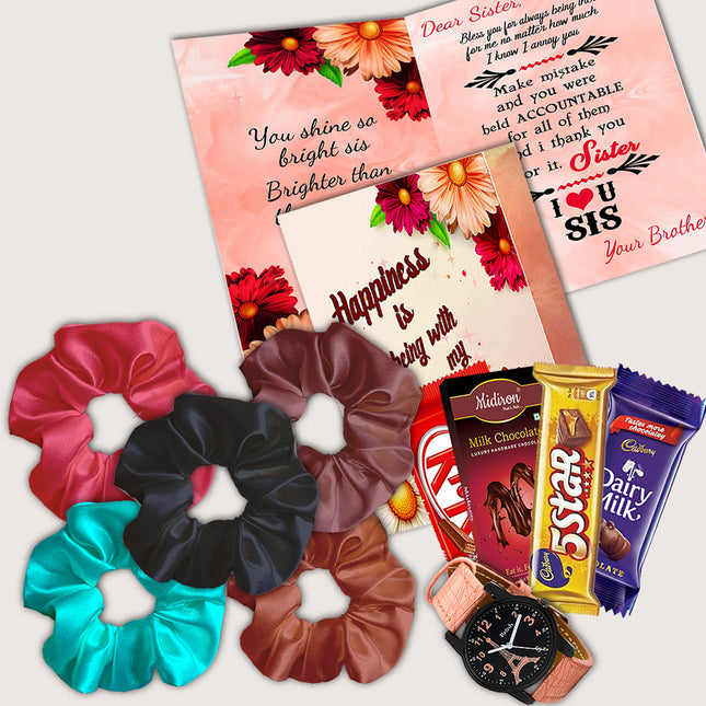 Chocolate Gift for Sister on Rakhi - Raksha Bandhan Hamper with Sweet Treats for Sister