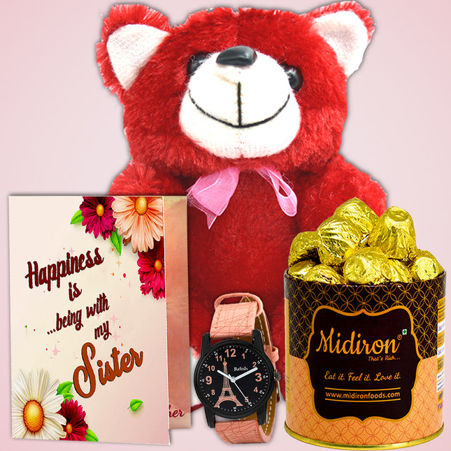 Rakhi Gift Hamper for Sister with Chocolate - Perfect Raksha Bandhan Surprise with Chocolates