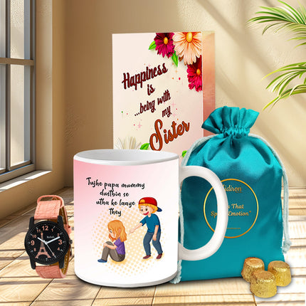 Rakhi Return Gift Combo for Sister – Rakhi sweet treats, Dessert gift Raksha Bandhan, Rakhi chocolate combo