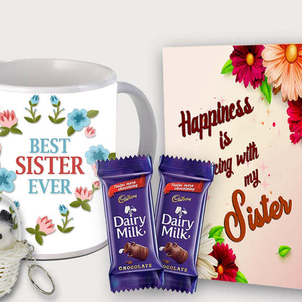 Useful Surprise Gift for Sister – Printed Mug for Daily Routine, Gift for Busy Sister, Thoughtful Gift for Rakhi