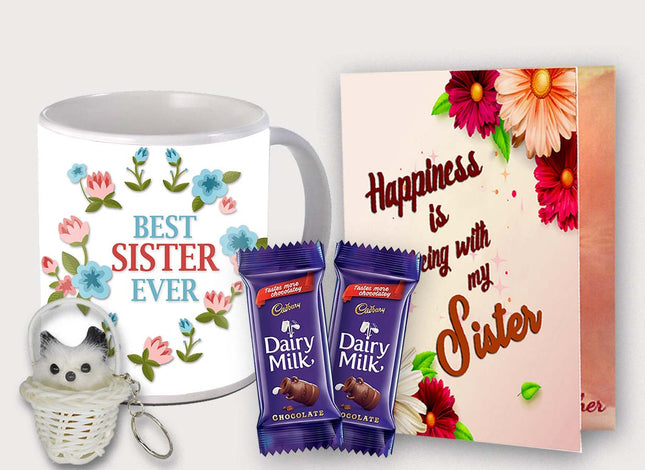 Useful Surprise Gift for Sister – Printed Mug for Daily Routine, Gift for Busy Sister, Thoughtful Gift for Rakhi