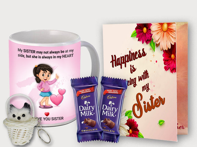 Perfect Printed Mug for Sister – Rakhi Gift from Brother, Quote Mug Gift Idea, Useful Present for Her