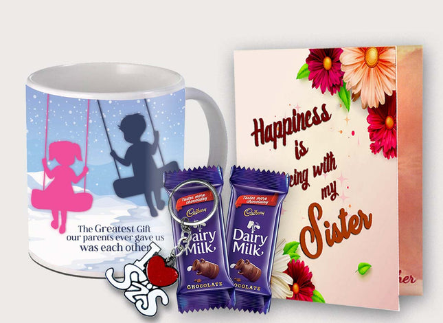 Gift for Sister from Sibling – Printed Coffee Mug for Sister, Useful Ceramic Mug for Tea or Coffee