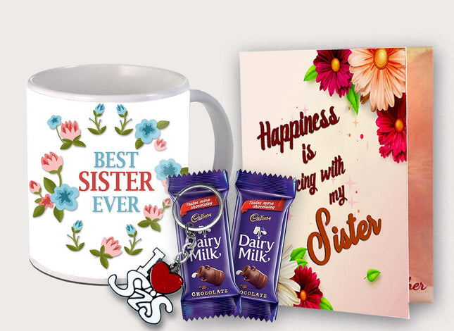 Gift for Sister – Useful Printed Coffee Mug from Brother or Sister, Durable Ceramic Mug