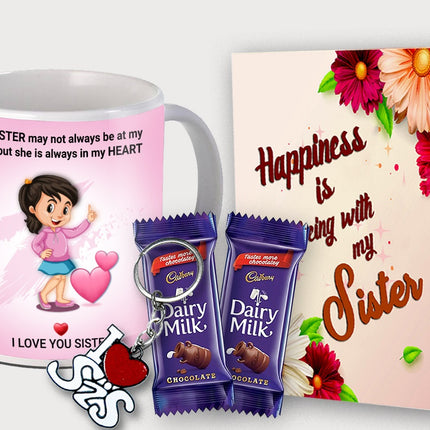 Gift for Sister – Printed Ceramic Coffee Mug from Brother or Sister, Ideal Gift for Sister