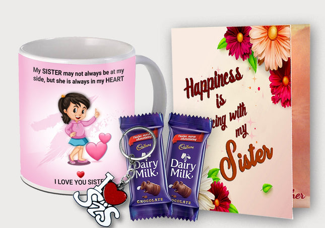 Gift for Sister – Printed Ceramic Coffee Mug from Brother or Sister, Ideal Gift for Sister