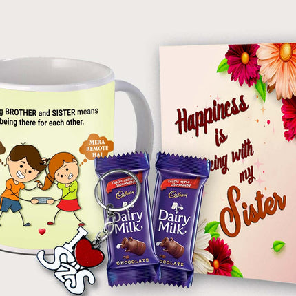 Gift for Sister from Brother – Printed Coffee Mug, Ceramic Mug for Tea Lovers, Daily Use Gift