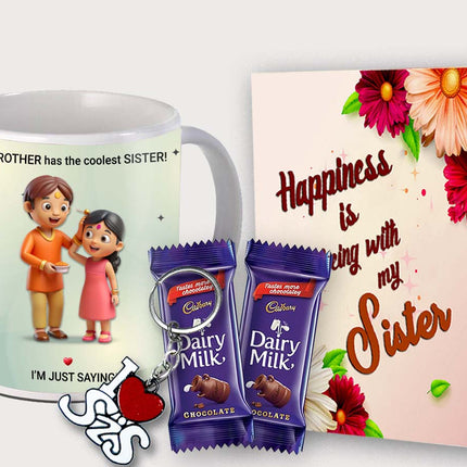Gift for Sister – Printed Coffee Mug from Brother or Sister, Daily Use Ceramic Mug