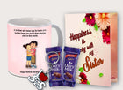 Gift for Sister – Printed Ceramic Coffee Mug for Her, Ideal Gift from Brother
