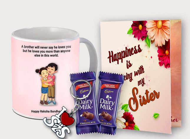 Gift for Sister – Printed Ceramic Coffee Mug for Her, Ideal Gift from Brother