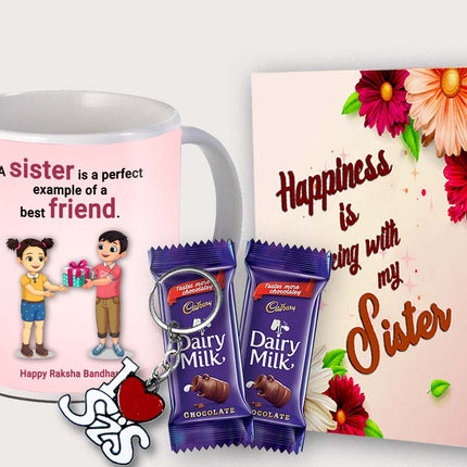 Gift for Sister from Brother – Durable Printed Ceramic Mug for Daily Use, Perfect Gift for Sister