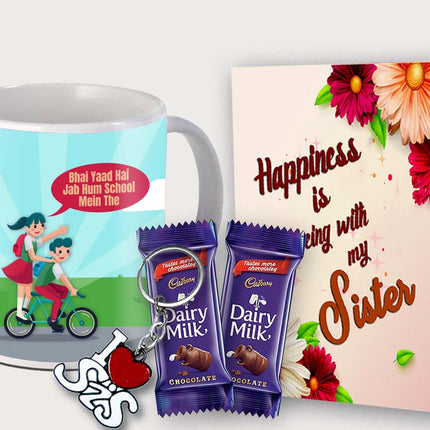 Gift for Sister – Printed Coffee Mug for Her Daily Use, Ceramic Gift from Brother