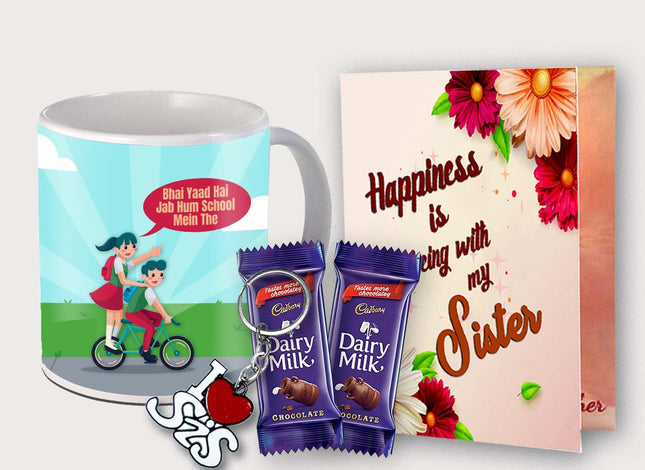 Gift for Sister – Printed Coffee Mug for Her Daily Use, Ceramic Gift from Brother