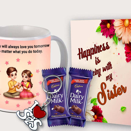 Gift for Sister – Printed Mug from Brother or Sister, Daily Use Ceramic Coffee Mug for Tea