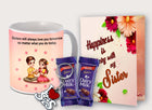 Gift for Sister – Printed Mug from Brother or Sister, Daily Use Ceramic Coffee Mug for Tea