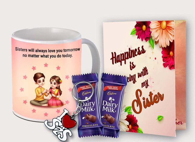 Gift for Sister – Printed Mug from Brother or Sister, Daily Use Ceramic Coffee Mug for Tea