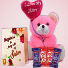 Chocolate Gift for Sister on Rakhi - Raksha Bandhan Special Hamper for Sister with Chocolate and Heartfelt Surprises