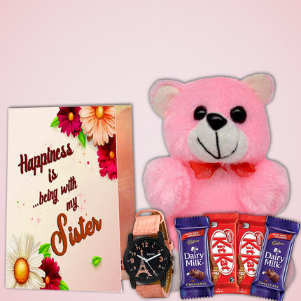 Gift for Sister on Raksha Bandhan with Chocolate - Celebrate Rakhi with a Sweet Surprise Hamper