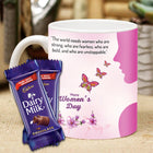 Women's Day Gift with Chocolate - Best Gift for Women - Perfect Gift Women's Day