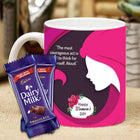 Thoughtful Gifts for Women
Elegant Women’s Day Mug
Dairy Milk Chocolate Bars