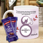 Elegant Women’s Day Mug
Dairy Milk Chocolate Bars
Best Women’s Day Gift Idea